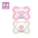 MAM Original Baby Pacifier Nipple | Promotes Healthy Oral Development | Sterilizer Case | Love & Affection/Girl | 0-6 Months | Pink/Beige | Pack of 2 - Buy Online on GoSupps.com