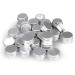 24-Pack Camelize Aluminum Empty Jars - 5ml Travel Cream Containers with Stickers for Lip Balm Lotion Cream Masks Mini Candles & Cosmetics - Silver - Buy Online on GoSupps.com