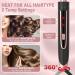 5 in 1 Curling Iron Set - Curling Wand Hair Straightener & Brush with Interchangeable Ceramic Wands - Fast Heat Includes Glove & Clips | Perfect Gift for Girls & Women - Buy Online on GoSupps.com