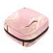 Menstruation pad bag with zipper women's napkin bag tampons collection bags for women and girls (Golden Pink Marble) Color 12