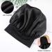 COHEALI Adjustable Reversible Sleep Hat Hair Bonnet for Long Hair - Black 56-58cm - Buy Online on GoSupps.com