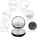 LRITER Portable Contact Lens Case | Leak-Proof Holder with Mirror for Travel Makeup & Daily Use - Black Universe - Buy Online on GoSupps.com