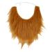Funny Halloween Party Art Beard with Mustache Realistic U-Shaped Brown Hair Accessories for Men - Buy Online on GoSupps.com