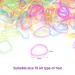 Hoyols 2000pcs Small Baby Elastic Hair Ties - Colorful Rubber Bands for Girls, Kids, and Women - No Damage Ponytail Holders - Bulk 7 Colors - Buy Online on GoSupps.com