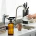 16oz Empty Amber Glass Spray Bottles with Labels for Essential Oils, Gardening, Cleaning - Durable Trigger Sprayer for Pets, Plants, Hair - Mist and Stream - Buy Online on GoSupps.com