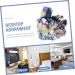 HOOTNEE Crystal Cluster Gem Decor Sparkle Crystal Cluster Adornment Crystal Cluster Ornament Household Colorful 4.00X3.00X3.00CM - Buy Online on GoSupps.com