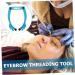 SKISUNO Eyebrow Threading Guide Stencil Eyebrow Alloy Outfit Positioning Measure Level Trimming Reusable Embroidery Measuring 25.5x1.3cm Blue - Buy Online on GoSupps.com