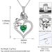 Cute Cat Necklace with Sparkling Zirconia Crystal Birthstone Pendant Necklace for Girls Womens White Gold Over 925 Sterling Silver Animal Necklace Birthstone Jewelry Sweet Present Girlfriend Sisters E May - Emerald - Buy Online on GoSupps.com