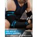 2 Pieces Knitted Compression Arm Sleeves for Men | Full Arm Support for Weightlifting Basketball Golf & Training - Black - Buy Online on GoSupps.com