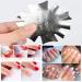 4 Pieces Stainless Steel Rim Trimmer Set - French Smile Line Manicure Tools Nail Stencils & Edge Cutters for Acrylic & Gel Nail Art - DIY Nail Design (Silver) - Buy Online on GoSupps.com