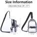 Small Transparent Shoulder Bag for Women | Stadium Approved Crossbody Bags for Concerts Festivals & Travel - Black - Buy Online on GoSupps.com
