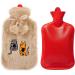 Biggdesign Large 2L Hot Water Bottle with Plush Cover - Pink | Washable Bag for Cramps, Neck, Back Pain | 68 OZ Hot Water Bag for Feet, Shoulders - Buy Online on GoSupps.com