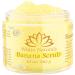 Organic Banana Body Scrub Moisturizing and Exfoliating Salt Face & Body Scrub Fights Stretch Marks Fine Lines Pure Exfoliator for Skin Care and Refresh Feeling Banana scrub