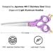 Professional Dog Grooming Scissors Shears - 6.5 Straight & Curved Blades for Precision Cutting - Rainbow Finish - Japanese Stainless Steel - Purple Handle - Buy Online on GoSupps.com