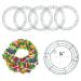 MTB 14 inch Round Wire Wreath Frames Green, Pack of 5 Wreath Forms Wreath Rings for DIY Christmas New Year Decor 14inch Pack of 5