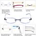 CRGATV 4-Pack Rimless Tinted Reading Glasses for Women - Blue Light Blocking Stylish Readers - Anti UV, Eye Strain, Glare - 1.25 Magnification - Mix Colors - Buy Online on GoSupps.com