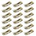 Mbsomnus 18 Pieces Double Grip Hair Clips Metal Snap Hair Clips Hair Barrettes Women Hair Clips for Hair Making Girls Hair Styling Salon Hair Accessories (Vintage Green)