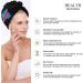 Congo Flag Map Microfiber Hair Towel Wrap for Women - Super Absorbent 10"x26" Hair Turban with Button - Buy Online on GoSupps.com