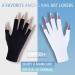  CGBOOM UV Nail Gloves - Protective gloves for gel manicures fingerless protect hands from UV lamps skin care - Buy Online on GoSupps.com
