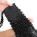 Ponytail Extensions Deep Wave Ponytail Extension Clip In Long Wavy Curly Wrap Around Long Ponytail Natural Color Remy Human Hair Extensions for Black Woman for Women(Size:24inch 100g) - Buy Online on GoSupps.com