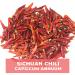 Dried Sichuan Red Chili Peppers 4 oz - Medium Hot Capsicum Annuum for Mexican, Chinese, Thai Dishes - Premium Szechuan Chilies for Chili Oil & Sauce - Buy Online on GoSupps.com