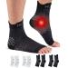 HUEGLO 4 pair ankle bandage Plantar Fascititis Socks Orthopedic compression socks Neuropathy Ankle bandage arthritis achilless tendon Bandage Plantar fasciitis foot bandage ankle sport white & black l