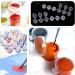 AUEAR Mini Empty Paint Pot Pod Strips with Lids - 10 Strips, 60 Pots - Arts Crafts Storage Containers - 3ml / 0.1oz - Ideal for Schools and Painterly Paint Eye Primer - Buy Online on GoSupps.com