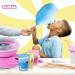 SIDRAL - Sucre Barbe Papa pour machine - Ar mes et Colorants Naturels - Lot de 3 x 250GR (Fraise - Framboise - Tropicale) poudre barbapapa + 50 B tonnets recyclables pour d gustation Rose bleu et jaune - Buy Online on GoSupps.com