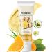 2 Pcs Vitamin C & Turmeric Face Scrub Exfoliating Face & Body Scrub Deep Pore Cleansing & Gentle Exfoliation Removing Dead Skin Cells Excess Oil & Impurities for Smoother Refined & Glowing Skin