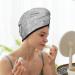 Hair Towel Wrap - Quick Drying Button Turban | Silver Glitter Hair Drying Towel for Effortless Style - Buy Online on GoSupps.com
