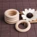 5 Pack Natural Wooden Baby Teething Rings - 55mm DIY Necklace & Bracelet for Tinkering & Easter Decor - Buy Online on GoSupps.com