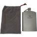 Valtcan Titanium Hip Flask Canteen - Military Design - 260ml / 8.8 oz Capacity - Buy Online on GoSupps.com