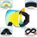 GANZTON Ski Goggles | Double Lens UV Protection & Anti-Fog | Unisex Snowboard Goggles for Men Women Boys & Girls - Black - Buy Online on GoSupps.com