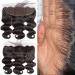 12 13x4 HD Lace Frontal Brazilian Body Wave Hair Closure - 100% Virgin Brazilian Human Hair, Natural Black Color - Buy Online on GoSupps.com