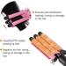 Nebula-X Three Barrel Curling Iron Wand - 1 Inch Ceramic Tourmaline Triple Barrels Dual Voltage Crimp (Pink) - Buy Online on GoSupps.com