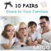 RabbFit 10 Pairs Silicone Nose Pads for Glasses & Sunglasses - Anti-Slip Self-Adhesive Clear Pads - Buy Online on GoSupps.com