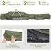 Lixada Portable Folding Fishing Rod Case - 130cm Army Green | Fishing Pole Storage Bag & Organizer - Buy Online on GoSupps.com