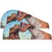 Cartoon Dinosaurs Hair Towel 2 Pack - Super Absorbent Quick Dry Turbans for Women & Girls | Perfect Hair Drying Solution - Buy Online on GoSupps.com