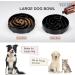 Large Pet Slow Feeder Dog Bowl - Interactive Puzzle Feeding Bowl for Healthy Eating - Non-Skid Bloat Stop Design in Black - Buy Online on GoSupps.com