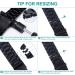 Stylish Stainless Steel Band for Fitbit Versa 2/Versa/Versa Lite - Black, Men/Women - Buy Online on GoSupps.com