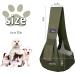 Buy Cuby Dog & Cat Carrier Sling - Breathable Lattice Tissue Green Travel Bag for Small Pets - Buy Online on GoSupps.com