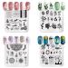 Buy Set F05 Nail Art Stamping Plates - 3pcs Square with Silicone Stamp & Scraper | International Shipping Available - Buy Online on GoSupps.com