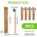 Eco-Friendly Bamboo Toothbrush Set - 4 Soft Bristles Biodegradable & Travel-Friendly Natural Toothbrushes for Adults & Families - Buy Online on GoSupps.com