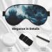 SSIMOO Within The Tides Print Ultra-Soft Light-Blocking Eye Mask - Optimal Comfort for Restful Sleep Black | International Shipping Available - Buy Online on GoSupps.com