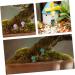 Toddmomy 2pcs Crystal Mushroom Mushrooms Gemstones Mushroom Figure Mini Stone Adornments Quartz Agate - Buy Online on GoSupps.com
