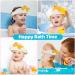 Kids Shower Cap Adjustable Hair Washing Caps Ear Covers for Shower Hair Washing Shampoo Shield Baby Visor for Eyes and Ears Protector Bath Head Shield for Infant (Yellow) - Buy Online on GoSupps.com