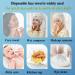 100 Count Ultra Soft Disposable Face Towel Washcloths - Lint-free Cotton Dry Wipes for Skin Care & Make-up Removal - Buy Online on GoSupps.com