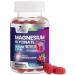 Magnesium Glycinate Supplement Gummies - Magnesium Supplement with Bone Muscle Heart Health & Sleep Support - Gentle on Stomach & Chelated for Max Absorption - Grape Flavor & Sugar Free - 60 Gummies