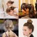 20-Piece Large Cotton Hair Bands for Thick Hair - No Metal Elastic Ties for Women & Girls, Black - Buy Online on GoSupps.com