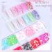 Kalolary 3D Butterfly Nail Art Glitter Sequins - Colorful Holographic Foil Debris for Women's Nail Decoration - Buy Online on GoSupps.com